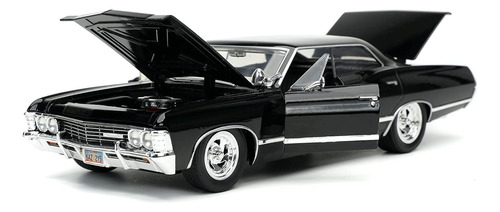 Supernatural 1:24 1967 Chevy Impala Die-cast Car W/dean W...