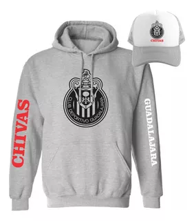 Kit Sudadera Sport + Gorra Mod Chivas Guadalajara Liga Mx