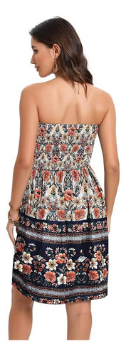 Vestido Sin Mangas Bohemio De Playa De Verano Para Mujer
