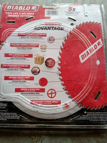 Disco Freud Diablo Melamina Ultra Finish 10 ( 255 Mm) Nueva