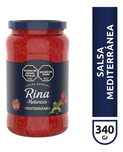 Frasco De Salsa Mediterránea Rina Matarazzo 340 G