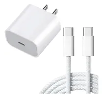 Comprar Mr. Gadgets Cargador Para iPhone 16 Series Y 15 Series Usb-c 1m, Adaptador De Corriente 20w Carga Rápida, Cable De Carga Nylon Trenzado, Enchufe De Pared Puerto Usb Tipo C, Cargador Completo Con Cable