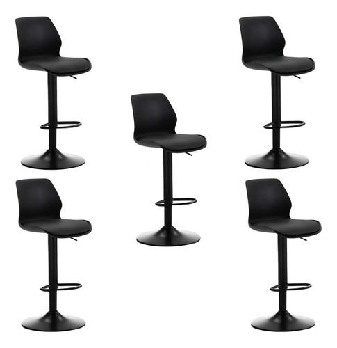 Set X5 Silla Bar Con Altura Ajustable Diseño Ergonómico