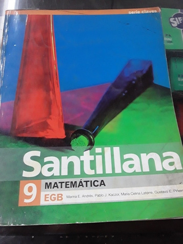 Libro Matematica 9 Santillana Serie Claves 