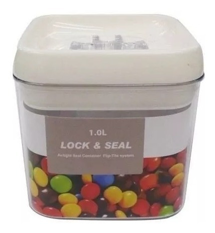 Imagem 2 de 6 de 4 Potes Herméticos Acrilico 1x 2,3l + 2x 1,7 L + 1x 1l