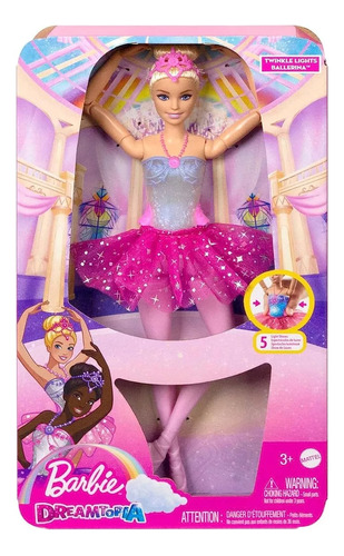 Barbie Dreamtopia Bailarina Con Luz Mattel E.full