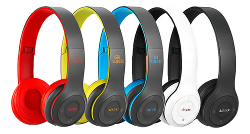 Audífonos Inalámbricos Diadema Alta Fidelidad Bluetooth Color Azul