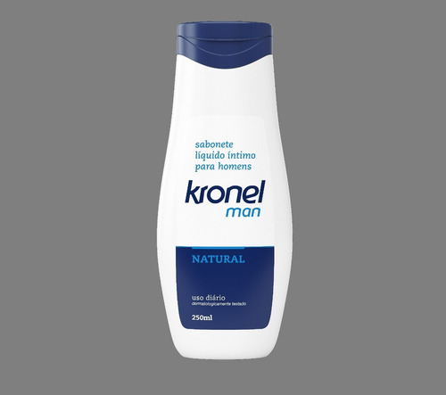 Imagem 2 de 2 de Sabonete Líquido Íntimo Kronel Man Natural 250ml
