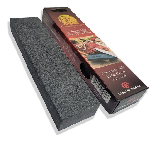 Pedra Para Afiar Dupla Face 20 Cm. Carborundum 108n #120/320