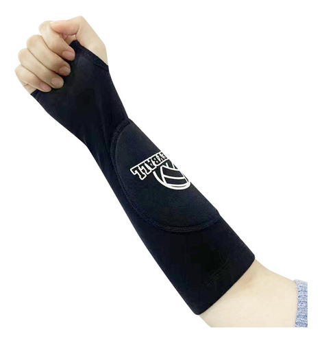 Guantes Con Mangas Para Brazo De Voleibol, Soporte Negro