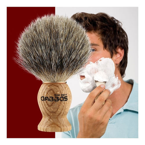 . Conjunto De Escova De Barbear De Cabelo De Texugo Puro