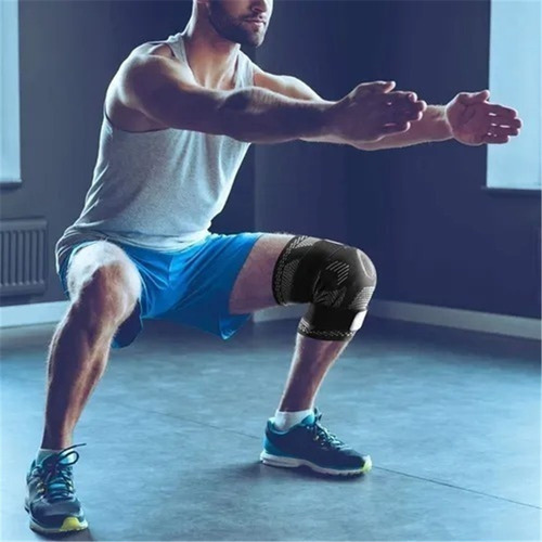 A Rodillera Elástica De Compresión For Gimnasio, For Deporte