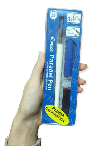 Pluma De Caligrafia Pilot Parallel Pen 6.0 Mm + 6 Cartuchos 