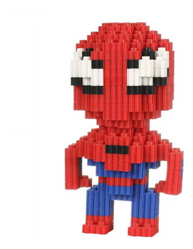 Mini Bloques Spider Man Figura 3d Armable