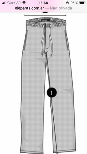 Pantalón Elepants Cuadrille . Talle: Xs (no M Envíos)