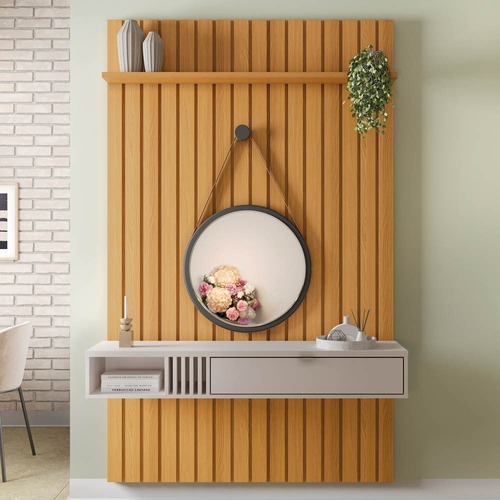 Painel Hb Móveis Bless Para Tv Até 55 Cinamomo/off De Mdf