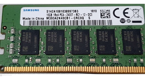 Imagem 2 de 2 de Memória 16gb 1rx4 Pc4 2400t-rc1 - Registrada P/ Servidores