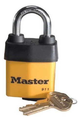 Master Lock Candado, Cubierto De Acero Laminado Lock, 2-1 /