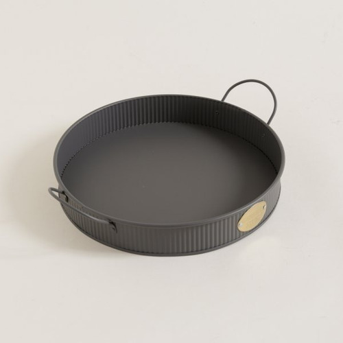 Imagen 2 de 4 de Bandeja De Metal Gris General Store 31x5 Cm