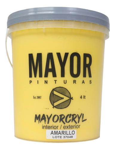 Mayorcryl Color Amarillo 4lt Cml1
