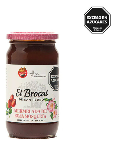 Mermelada De Rosa Mosqueta - Brocal - X420g -sin Tacc-