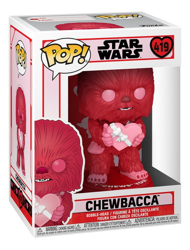 Funko Chewbacca San Valentin #419 Star Wars Nuevo 10/10