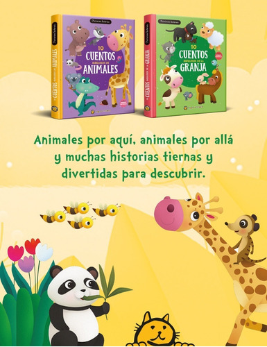 Imagen 3 de 5 de Libro 10 Cuentos Fabulosos Infantiles De La Granja Animales
