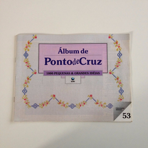 Revista Álbum  De Ponto De Cruz Pano De Prato  N°53 B735