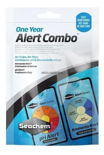 Seachem Alert Combo Ph E Amônia Duração Continua De 1 Ano 