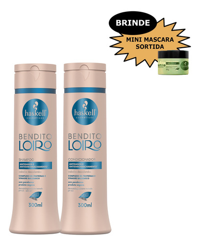 Haskell Bendito Loiro Shampoo + Cond 300 Ml + Brinde