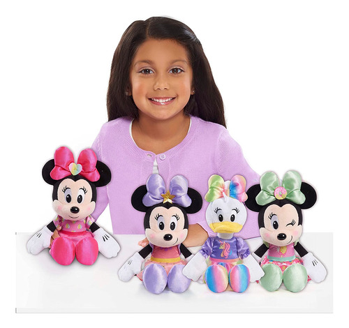 Disney Junior Minnie Mouse - Puf De Peluche Con Diseño De Mi