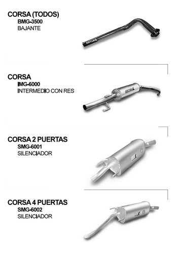 Silenciador Para Corsa 