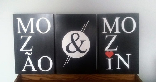 Imagem 3 de 4 de Conjunto De Quadros - Mozão E Mozin