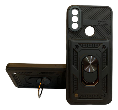 Funda Uso Rudo Con Anillo Para Motorola Moto E7i Power