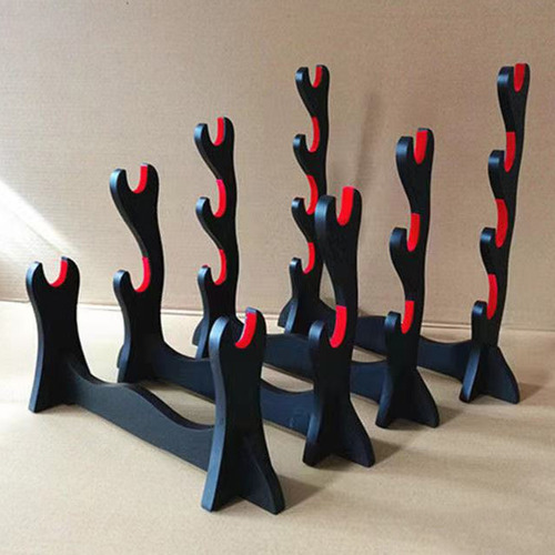 (d) Soporte De Exhibición De Espada De Madera Para Organizar