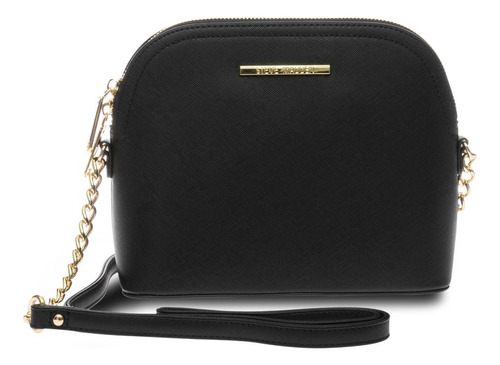 Bolsa Steve Madden Bmaggie Tote Crossbody Negro Para Mujer Diseño de la tela Liso