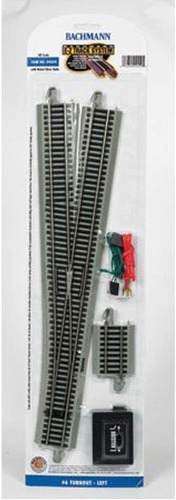 Bachmann Trains - Snap-fit E-z Track #6 Turnout - Left (1...