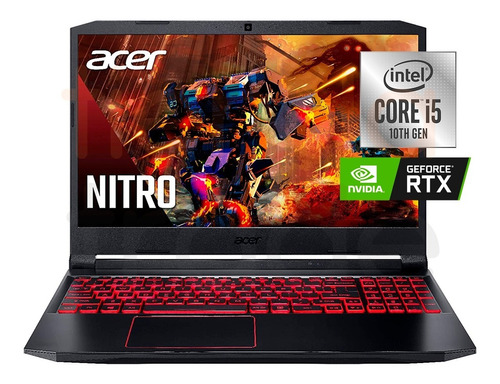 Notebook Gamer Acer Nitro 5 Core I5 8gb 256gb Ssd Rtx3050