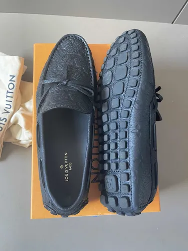 Sapato Mocassim Driver Louis Vuitton Monte Carlo Preto Origi