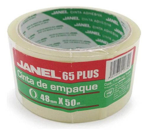 1 Cinta Transparente Empaque Janel 065 48mm X 50m