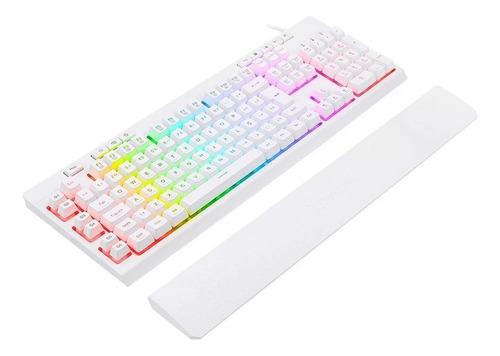 Teclado Gamer Redragon Shiva K512w-rgb Lunar White Membrana