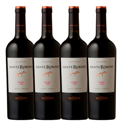 Vinos Dante Robino Reserva Malbec 750 Ml X4