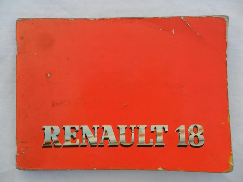Renault 18 R18 1983 Manual Guantera Instrucciones Original 