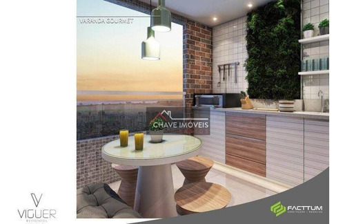 Imagem 5 de 22 de A Apenas 200 M Da Praia, Suíte, Varanda Gourmet E Vista Mar - Ap3109