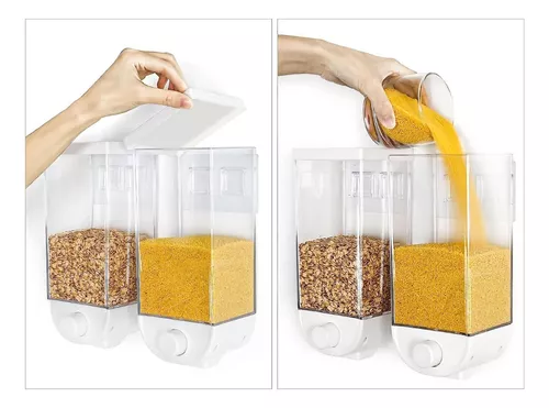 Dispensador Cereal Pared Despachador Alimentos Secos 1.5 L