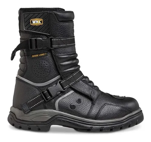 Botas Biker Moto Mujer Motociclista Workland 2.0 Negro