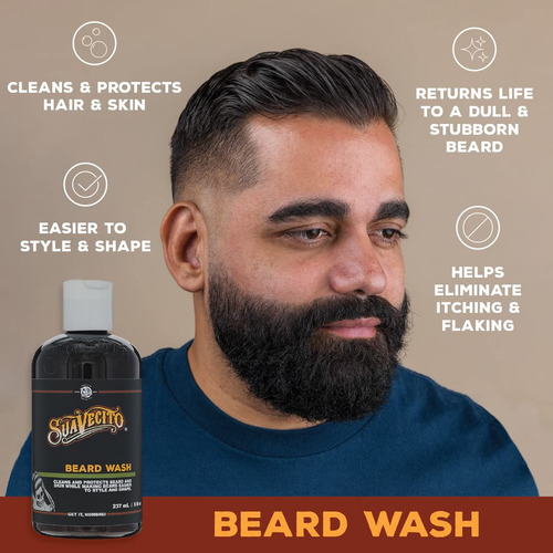 Suavecito Beard Wash Set. Cleansing And Conditioning Beard K