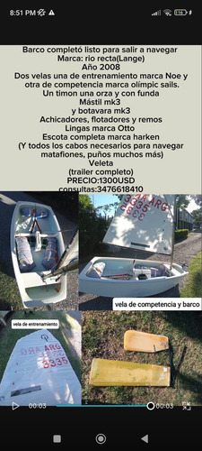 Optimist Riotecna Lange 2008 1300 Usd