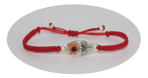  Pulsera Nudo Tibetano Plata Ley 925 B418 Girasol Natural