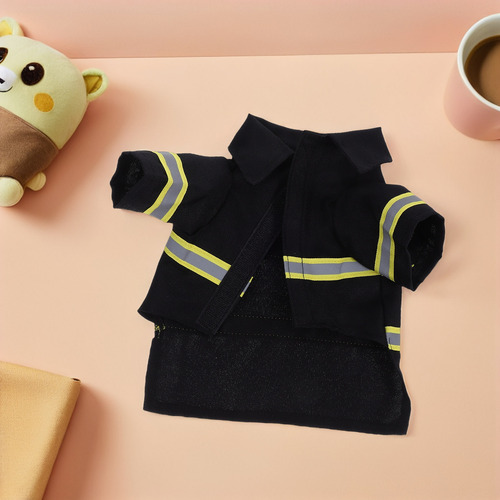 1 Juego De Ropa Para Perros Con Forma De Uniforme De Bombero